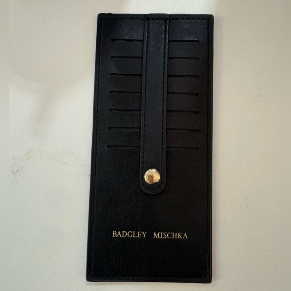Badgley Mischka Black Key Card Holder